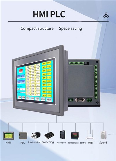 7 Inch Mini PLC Automation RS232 RS485